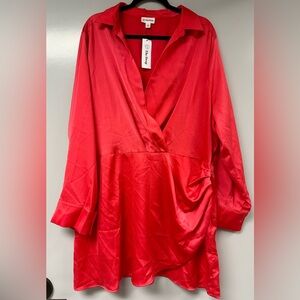 “The Drop” NWT Hot Pink - Silky Mini Dress Size 2X